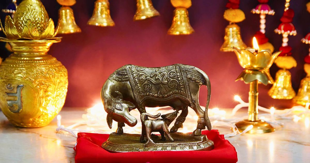 Indian Artisans Karigary - Divine Kamdhenu Cow for Home Vastu and Harmony 1 - Indian Artisans Indian Artisans Karigary - Divine Kamdhenu Cow for Home Vastu and Harmony 1